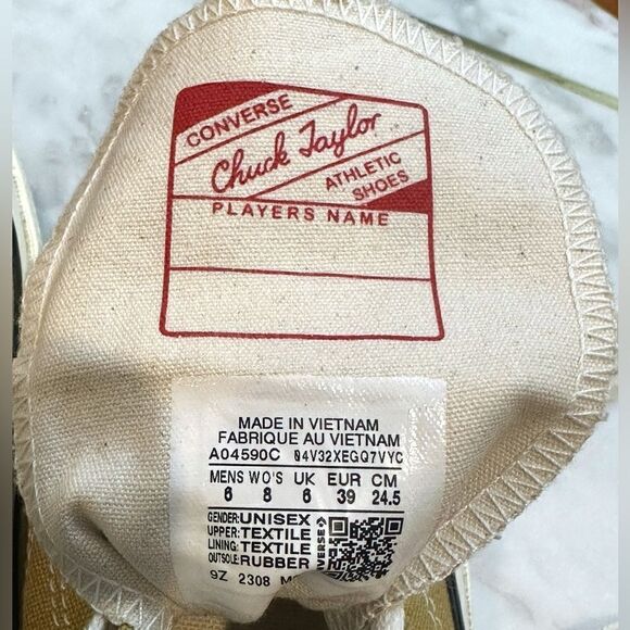 🔥🔥NEW Converse Chuck 70 Hi Limited Edition Sand Dunescape Women's 8 Men’s 6 - Picture 12 of 14